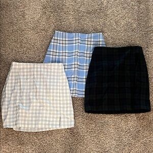 Three Brandy Melville Skirts